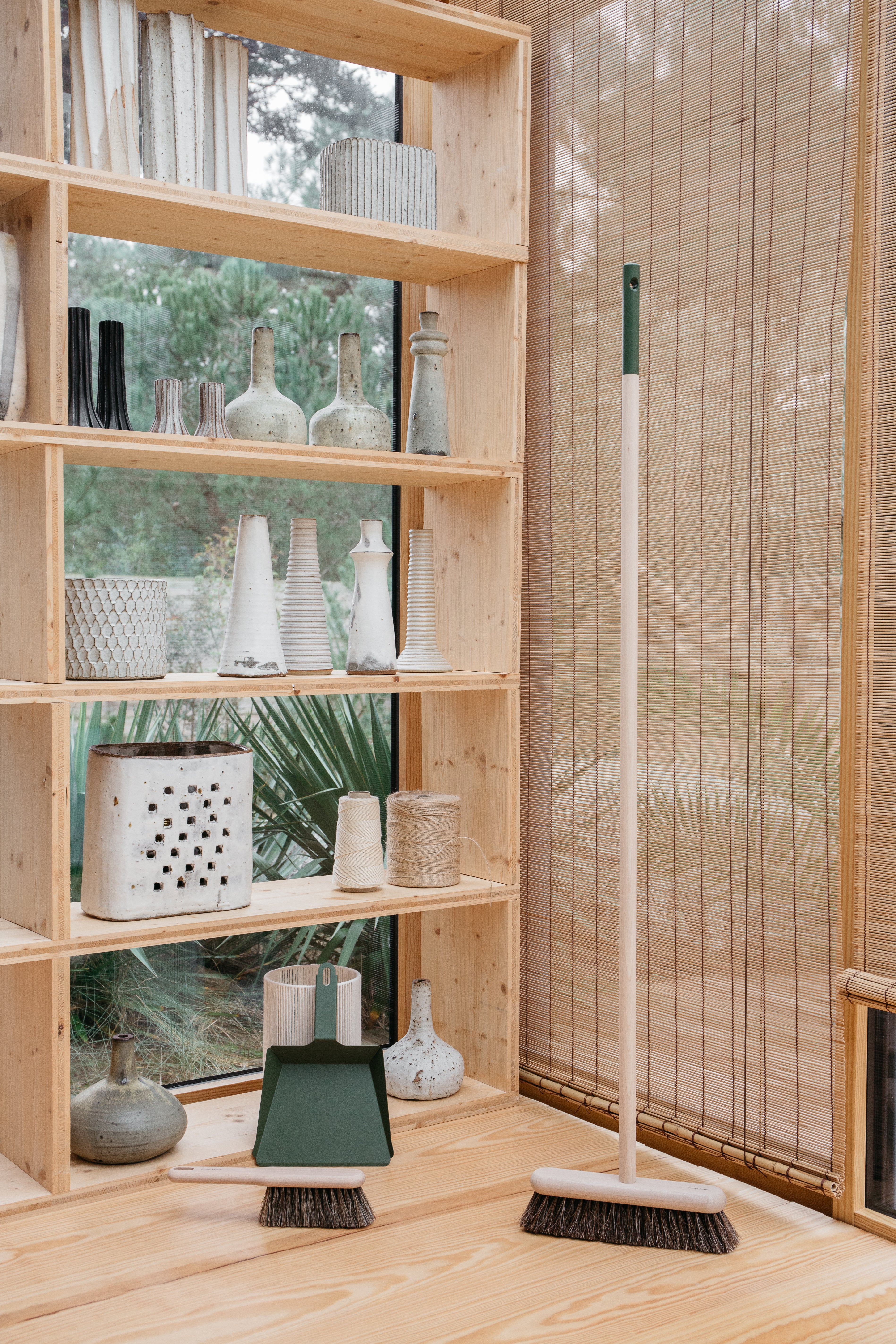 Bastelbesen - Buche (mit Stiel)