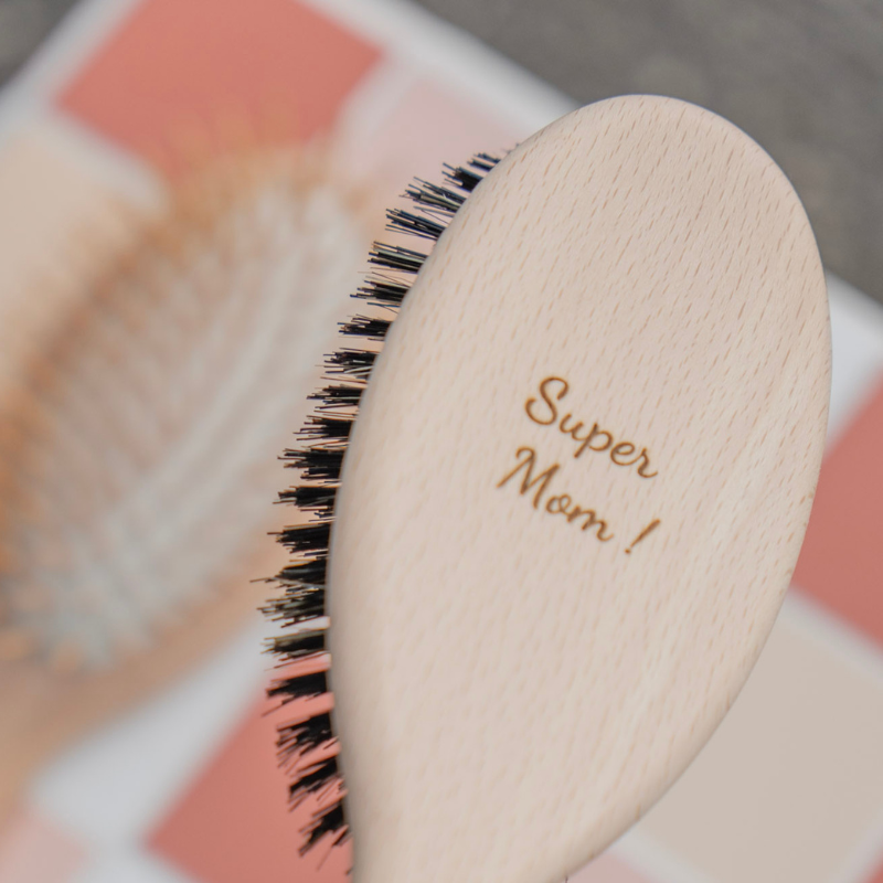 Hairbrush made of boar bristles