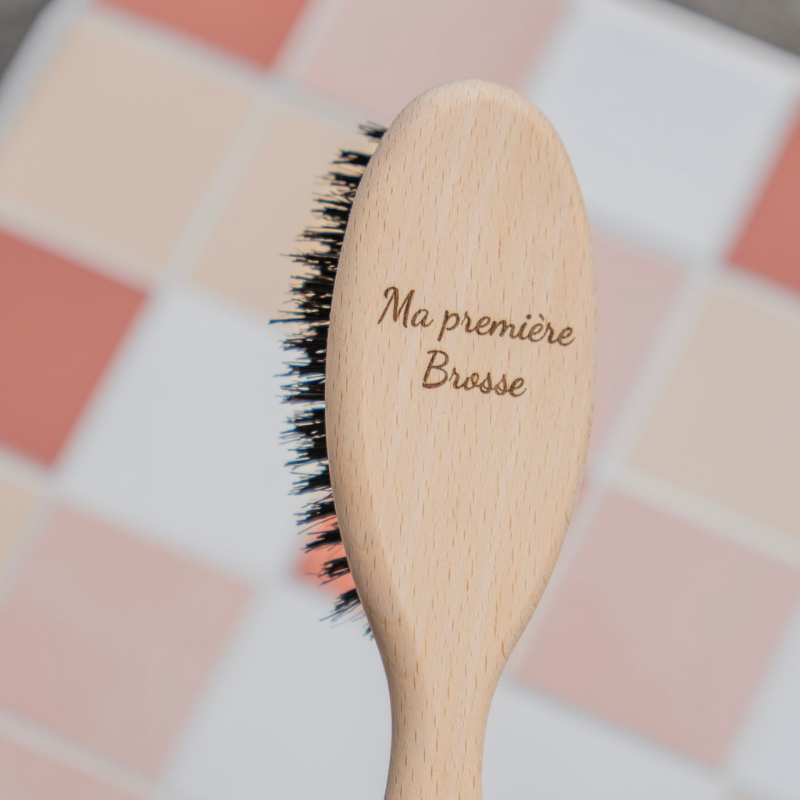 Hairbrush made of boar bristles