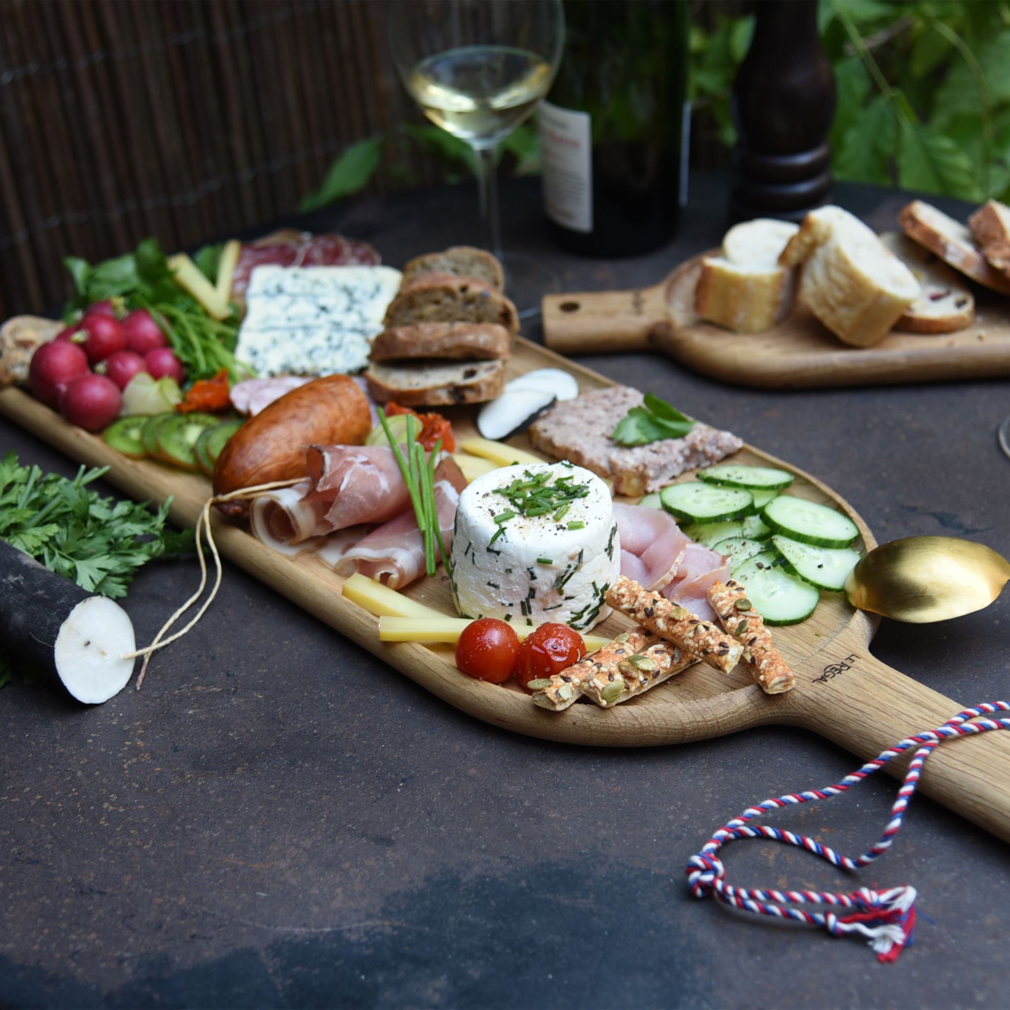 Oak Wood Large Serving Board 63 x 22 cm