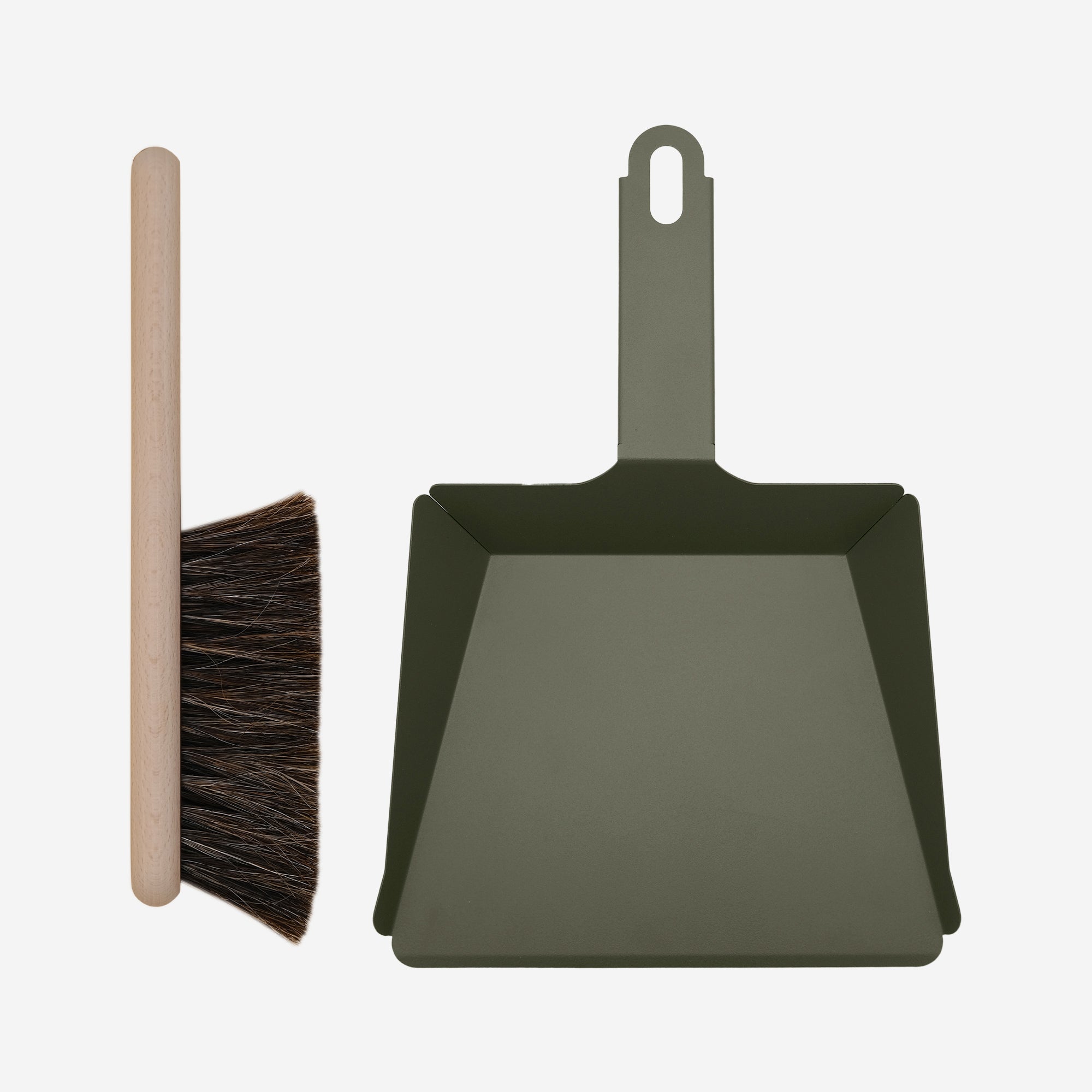 Craft beechwood hand brush & dustpan set