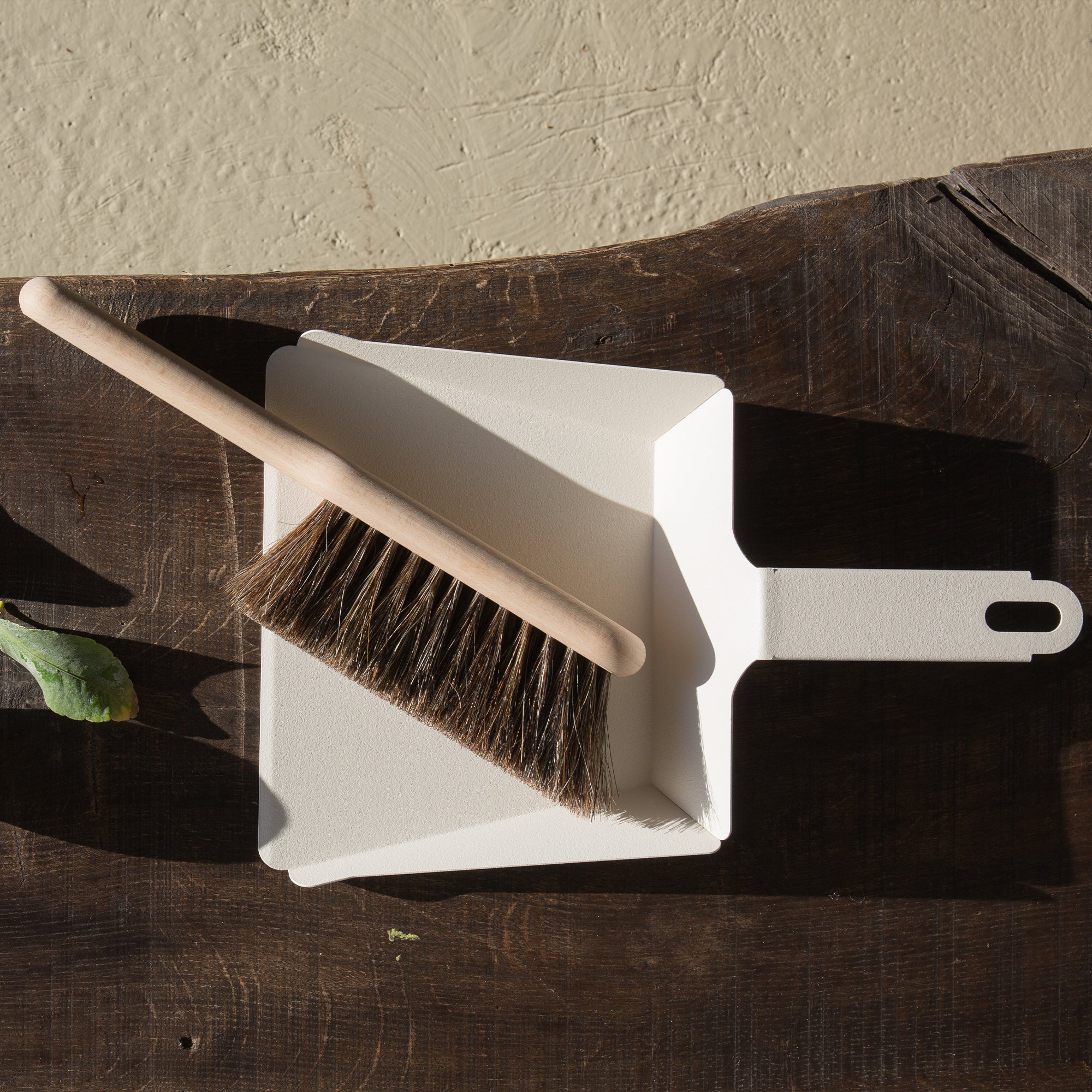 Craft beechwood hand brush & dustpan set