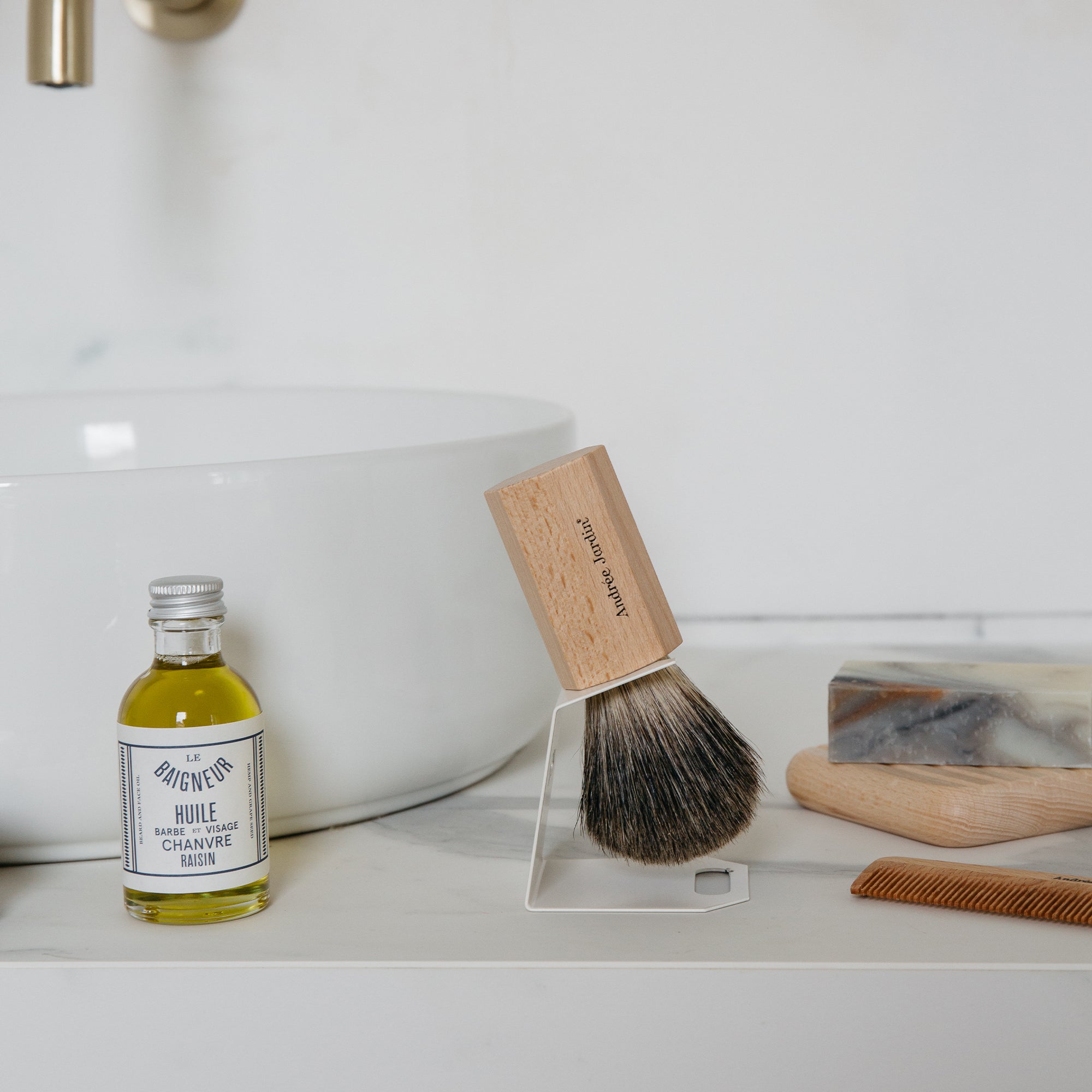 Shaving brush holder