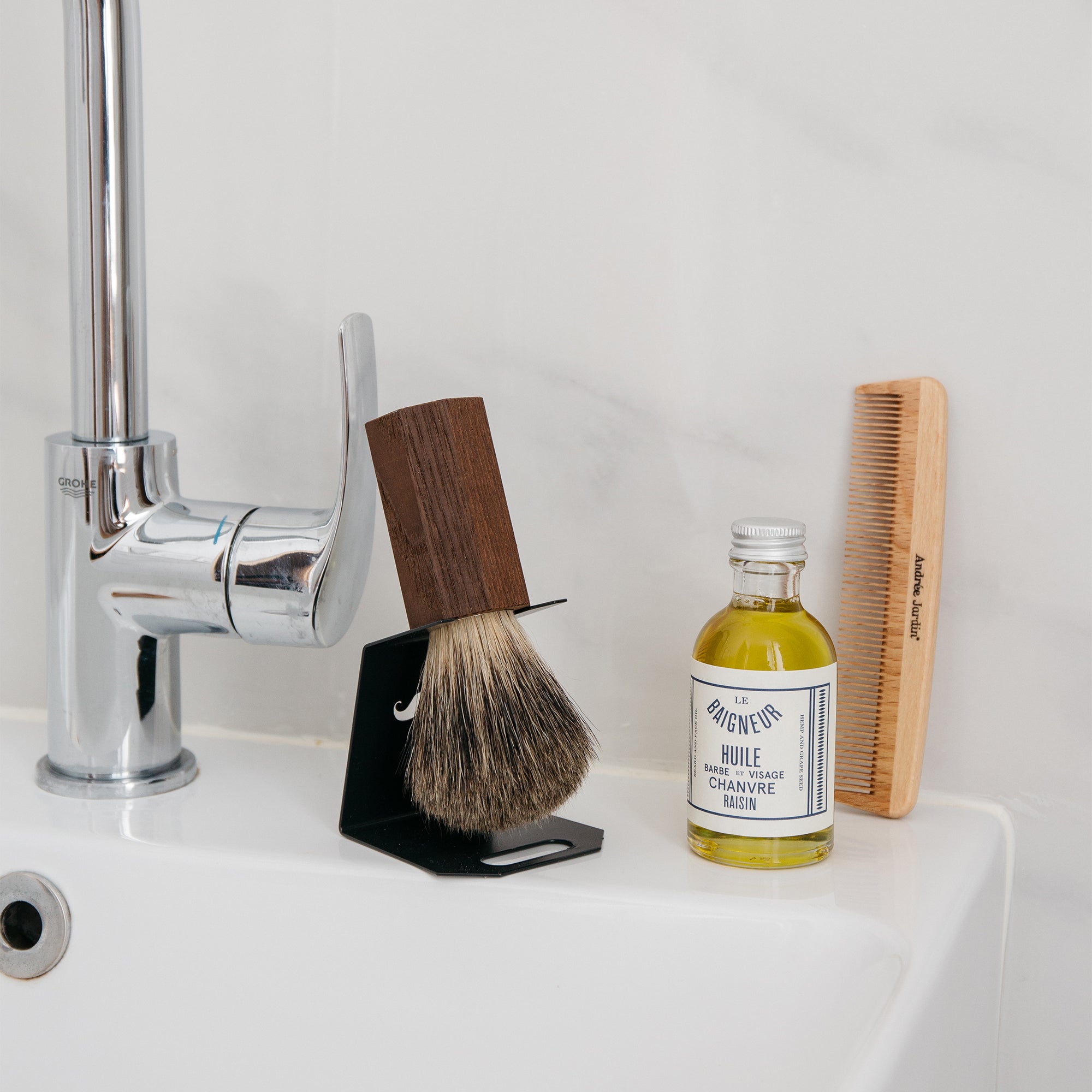 Shaving brush holder