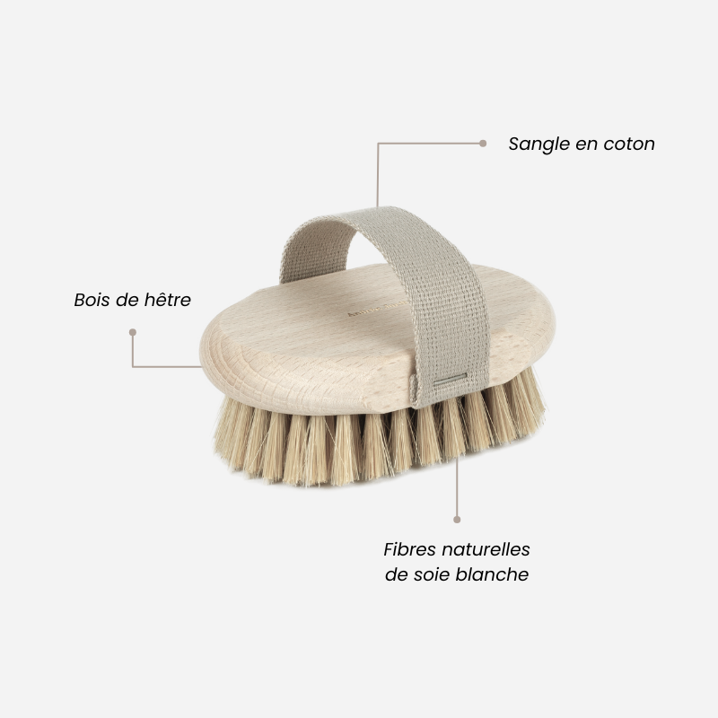 Body massage and dry brushing brush