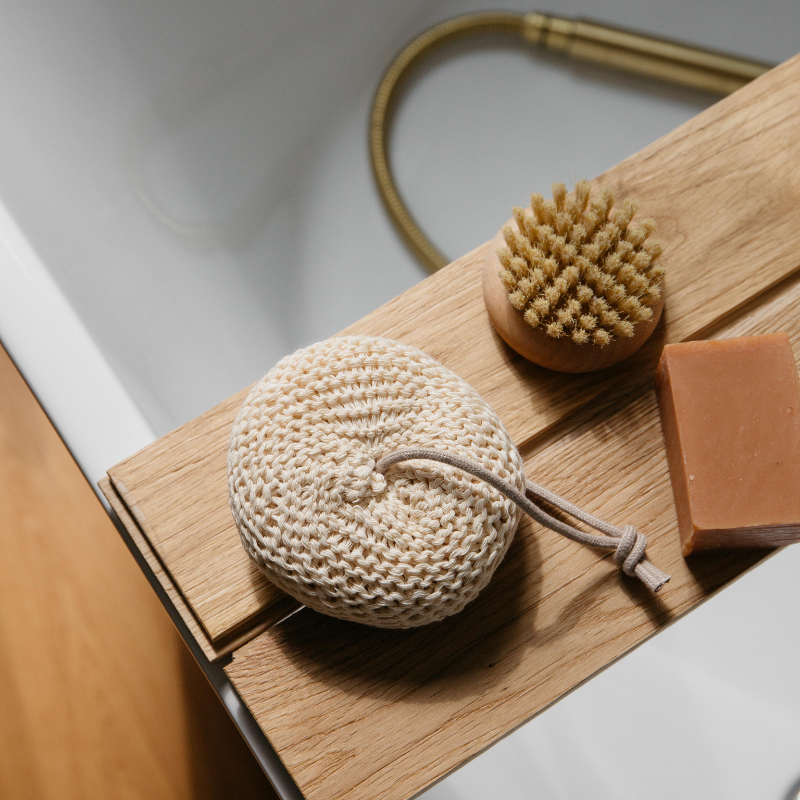 Cotton bath sponge