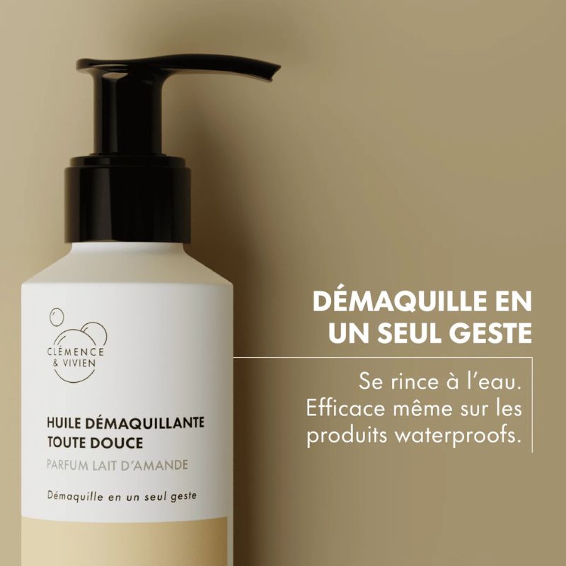 Huile démaquillante toute douce - Lait d'amande